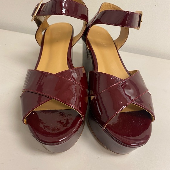 Cecelia New York Wine Red Platform Sandals - Picture 3 of 8